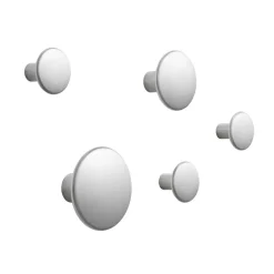 5 Colgadores The Dots, metal, aluminio*Muuto Discount