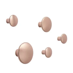 5 Colgadores The Dots, metal, Rose*Muuto Clearance