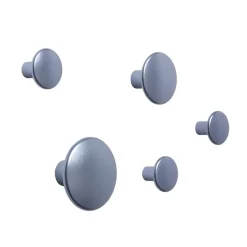 5 Colgadores The Dots, metal, Pale blue*Muuto Clearance
