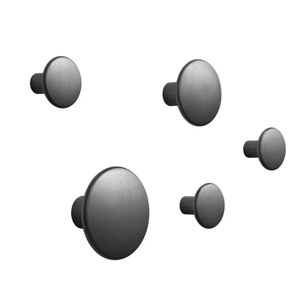 5 Colgadores The Dots, metal,*Muuto Clearance