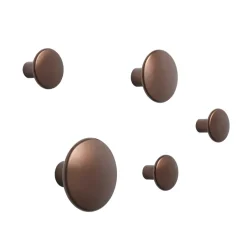 5 Colgadores The Dots, metal, Umber*Muuto Sale