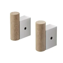 2 Ganchos Attach, roble-aluminum*Muuto Clearance