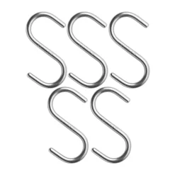 5 ganchos S , Acero inoxidable*String