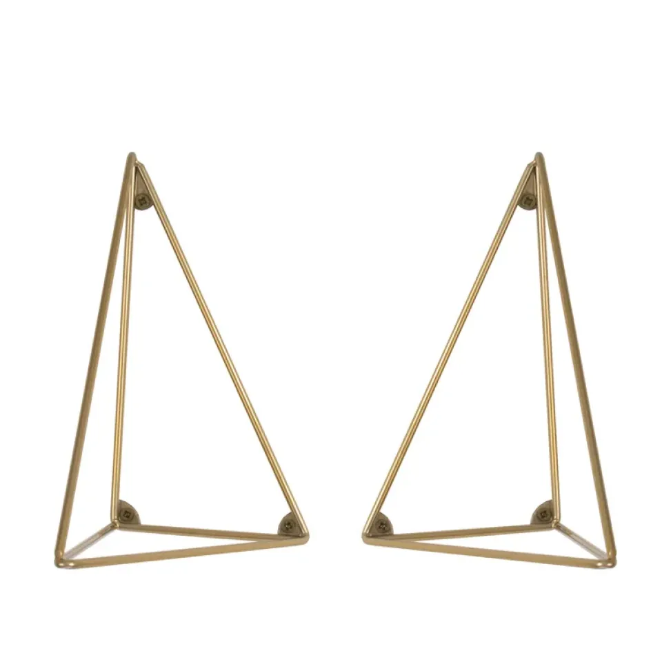 2 Soportes para balda Pythagoras, latón*Maze Online