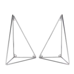 2 Soportes para balda Pythagoras, cromo*Maze