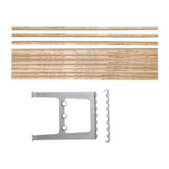 Accesorio banco Nostalgi 100 cm, Fresno-aluminio*Essem Design Outlet
