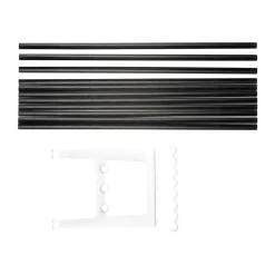 Accesorio banco Nostalgi 100 cm, Roble teñido de negro-blanco*Essem Design Hot