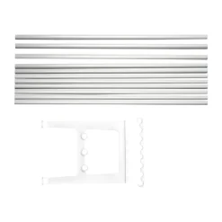 Accesorio banco Nostalgi 100 cm, Aluminio-blanco*Essem Design Hot