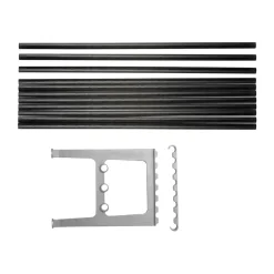 Accesorio banco Nostalgi 100 cm, Roble teñido de negro-aluminio*Essem Design