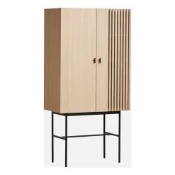Aparador Array 80 cm, Roble pigmentado blanco*Woud Best