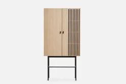 Aparador Array 80 cm, Roble pigmentado blanco*Woud Best
