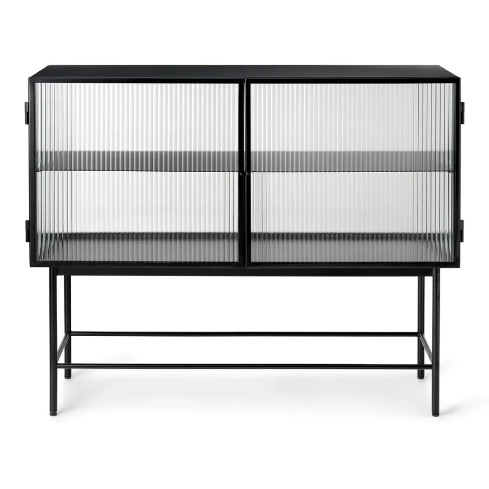 Aparador Haze, Black-vidrio ondulado*Ferm Living Clearance