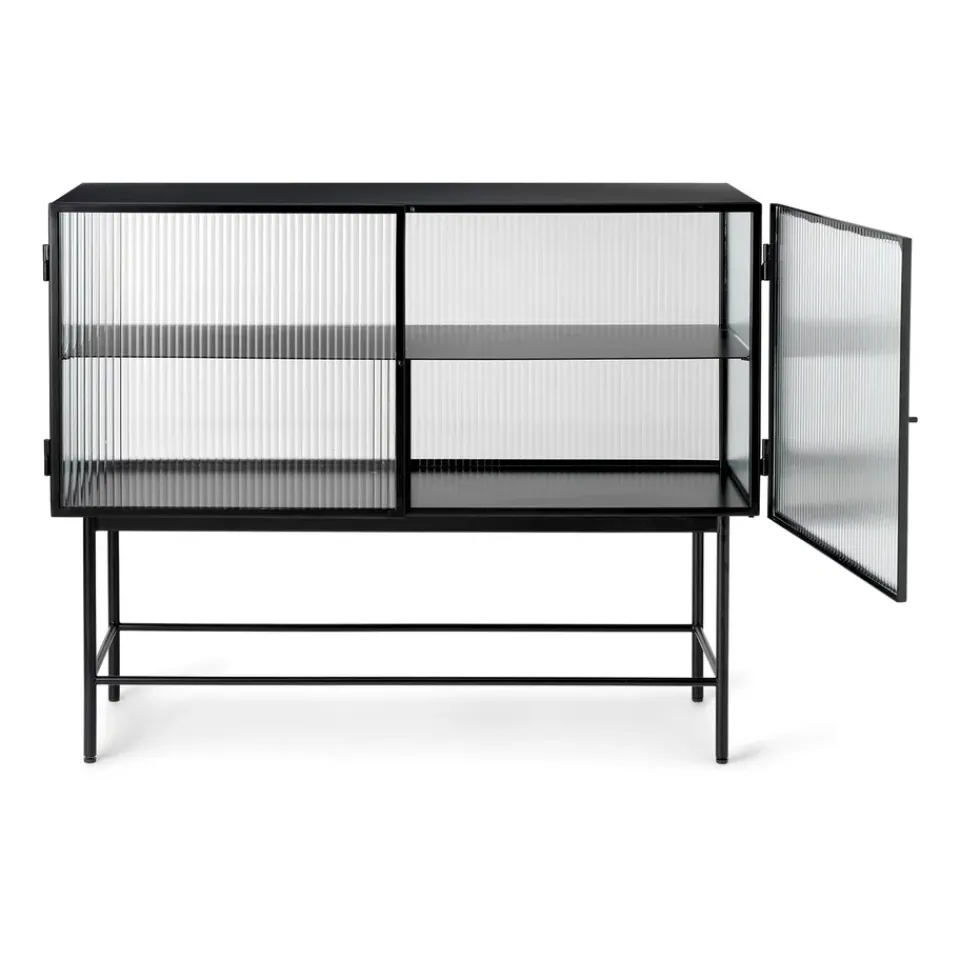 Aparador Haze, Black-vidrio ondulado*Ferm Living Clearance