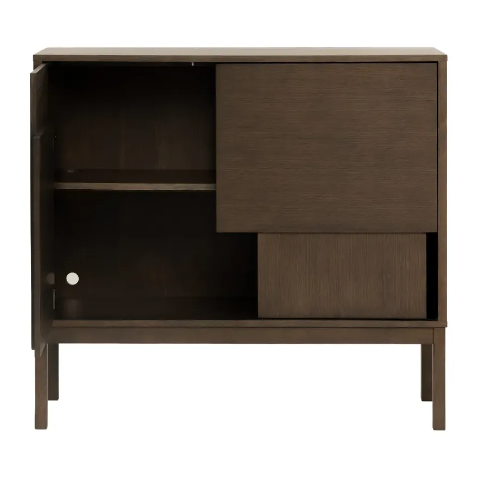 Aparador Layer, Roble oscuro, 120x110, con patas*Design House Stockholm Hot