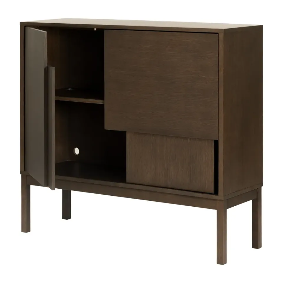 Aparador Layer, Roble oscuro, 120x110, con patas*Design House Stockholm Hot