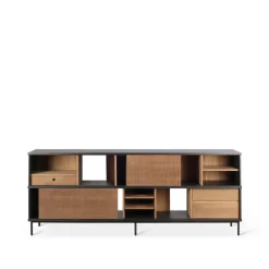 Aparador Oscar, Teca 2 puertas correderas 3 cajones*Ethnicraft New