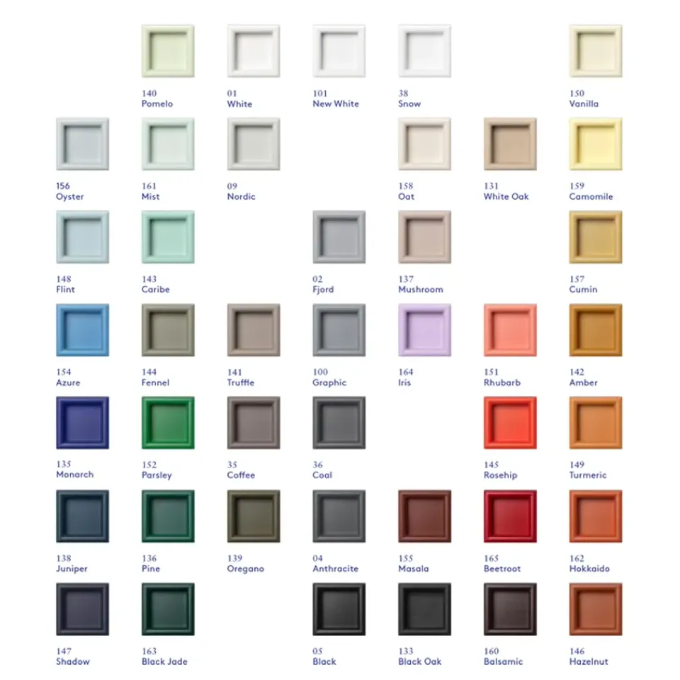 Aparador Pair, Coffee 35, patas lacadas en blanco*Montana Clearance