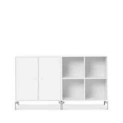 Aparador Pair, New white 101, patas de cromo*Montana Best