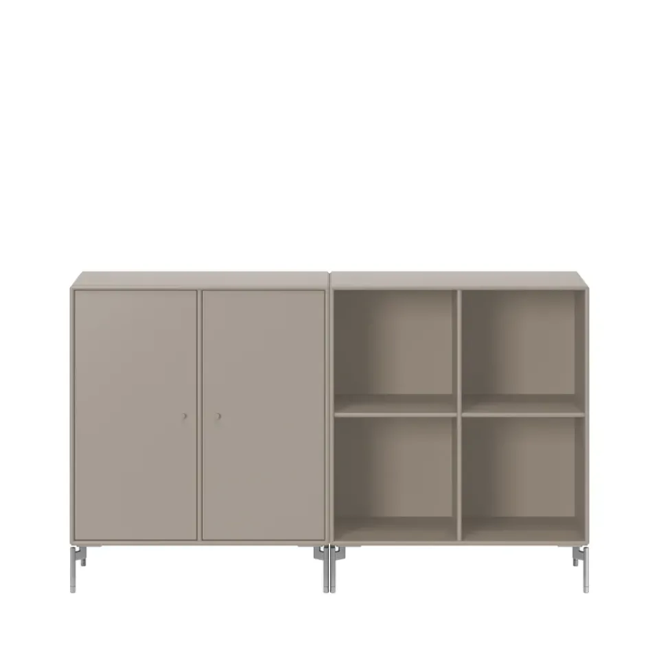 Aparador Pair, Truffle 141, patas de cromo*Montana Discount