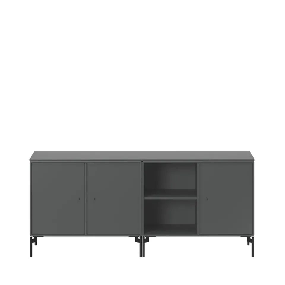 Aparador Save, Antracita 04-patas lacadas en negro*Montana Clearance