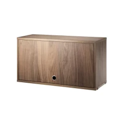 Armario con puerta abatible , Nogal, 78x30 cm*String Outlet