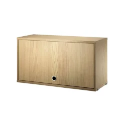 Armario con puerta abatible , Roble, 78x30 cm*String Clearance