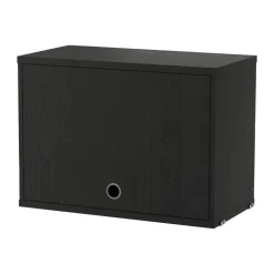 Armario con puerta abatible , Fresno teñido de , 58x30 cm*String Discount