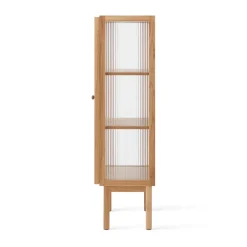 Armario con puertas de vidrio Curiosity 143 cm, Oak*Audo Copenhagen Clearance