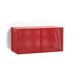 Armario de pared Perforated Cabinet smalll, Wine red*HAY Hot