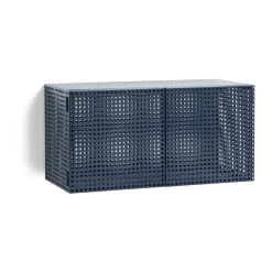 Armario de pared Perforated Cabinet smalll, Steel blue*HAY Discount
