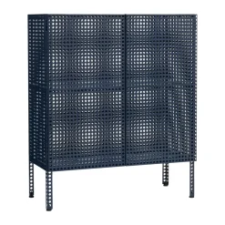 Armario Perforated Cabinet medium, Steel blue*HAY New