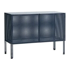 Armario Perforated Cabinet small, Steel blue*HAY Clearance