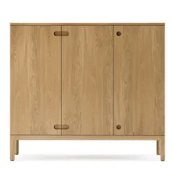 Armario Prio Hög, Roble aceite natural, puerta de madera*Stolab Online