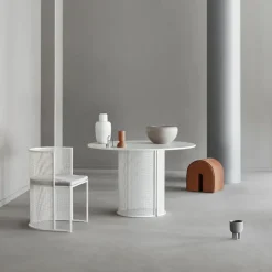 Asiento puf Curved, Cuero claro*Kristina Dam Studio Best