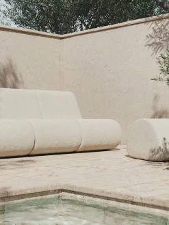 Asiento puf Rouli pouf pure bouclé, Off-white*Ferm Living Online