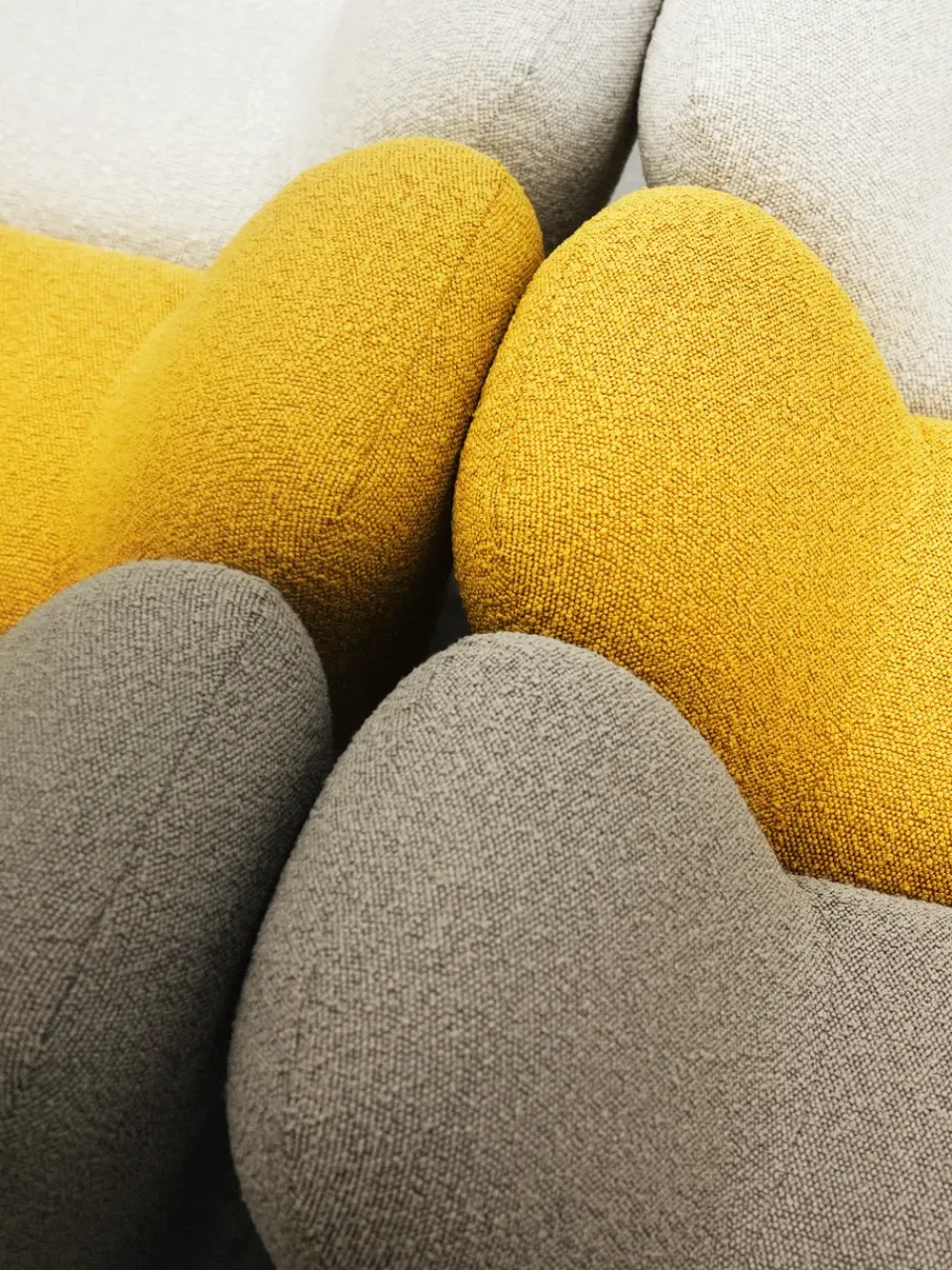 Asiento puff Lulu 36x65 cm, Yellow*Design House Stockholm Clearance