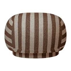Asiento puff Rico pouf, Louisiana, Sand-chocolate*Ferm Living Outlet