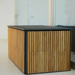 Baúl exterior Combine, Teak, lava grey, grande*Cane-line Outlet