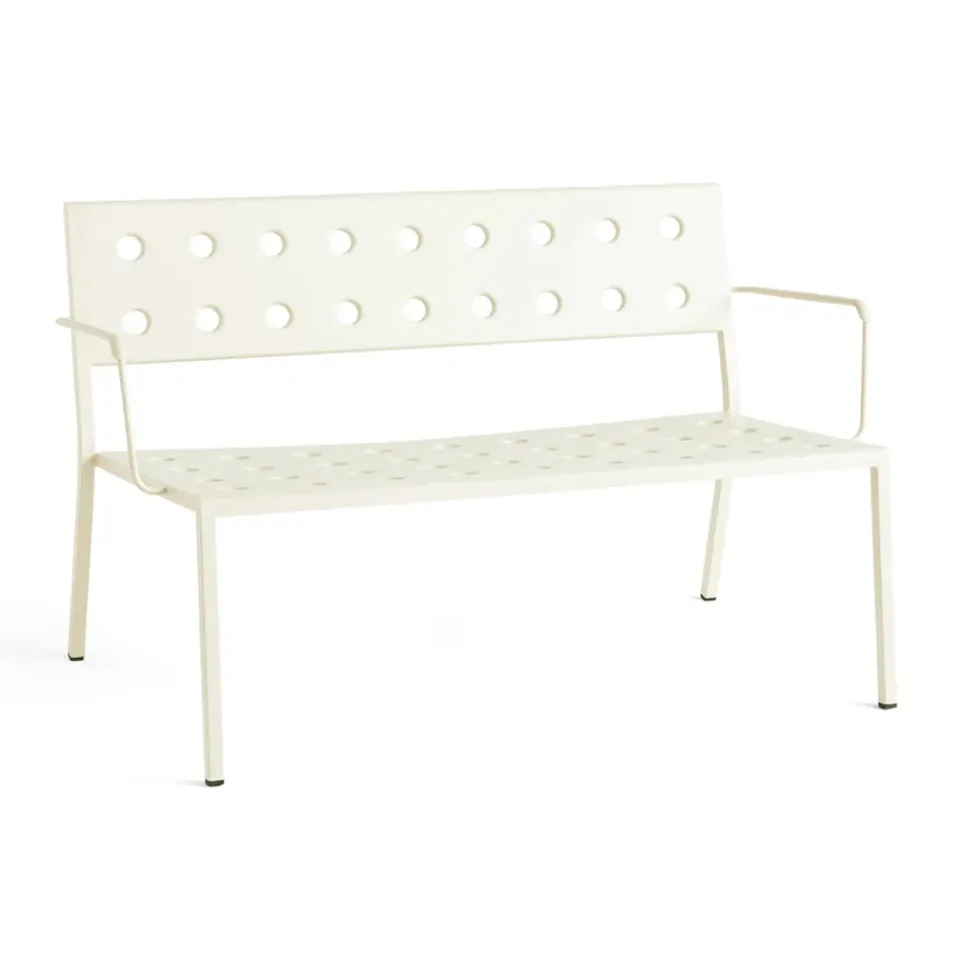 Banco Balcony Lounge con reposabrazos 121,5×69 cm, tiza*HAY Best