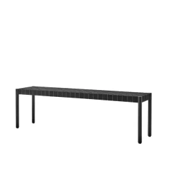Banco Betty TK5, Black, asiento de banda de lino trenzada*&Tradition Clearance