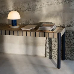 Banco Betty TK4, Black, asiento de banda de lino trenzada natural*&Tradition Sale