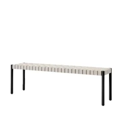 Banco Betty TK5, Black, asiento de banda de lino trenzada natural*&Tradition Online