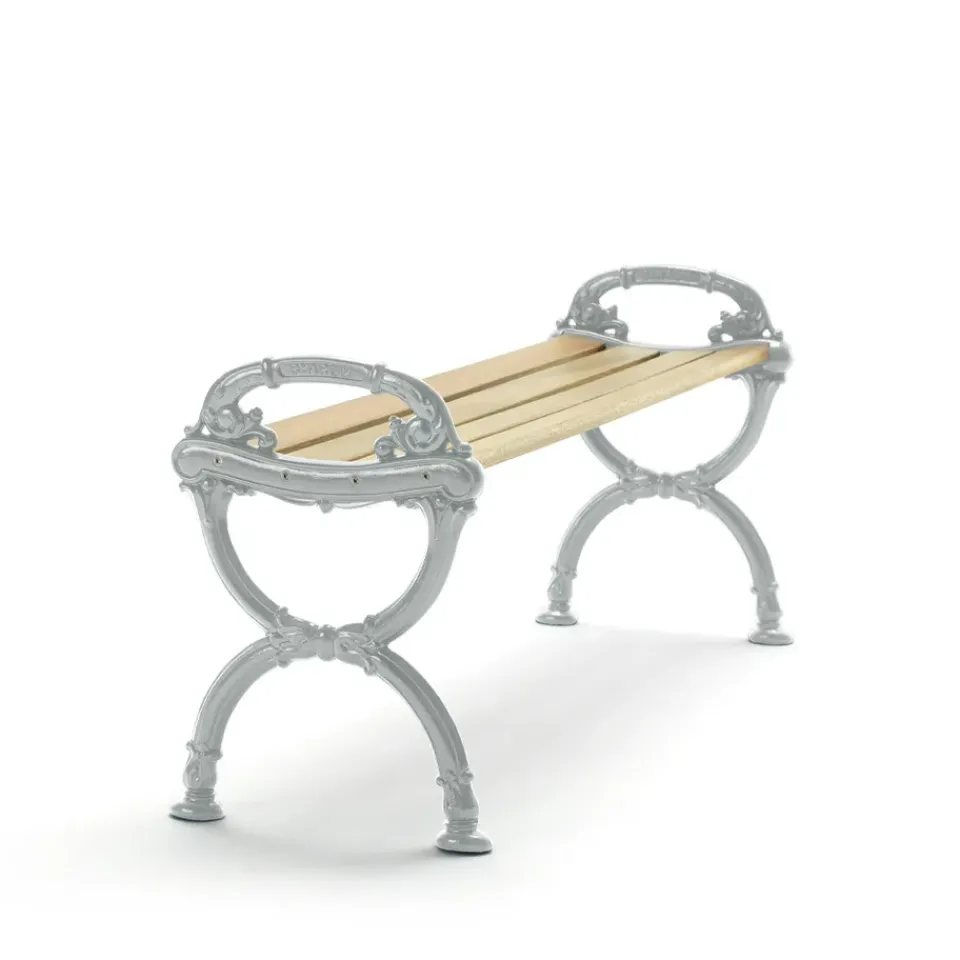 Banco Byarum, Pino impregnado, soporte de aluminio en bruto*Byarums bruk Outlet