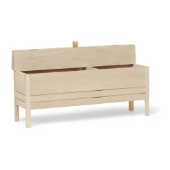 Banco con almacenamiento A Line 111 cm, Roble blanco*Form & Refine Discount