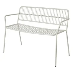 Banco con reposabrazos Eden, Beige grey*Broste Copenhagen