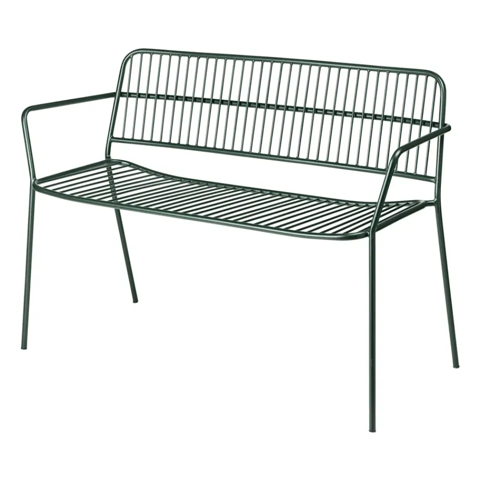 Banco con reposabrazos Eden, Forest green*Broste Copenhagen Online