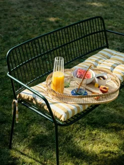 Banco con reposabrazos Eden, Forest green*Broste Copenhagen Online