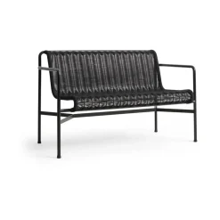 Banco con reposabrazos Palissade Cord Dining, Anthracite*HAY Hot