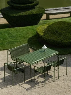 Banco con reposabrazos Palissade Cord Dining, Olive*HAY Hot