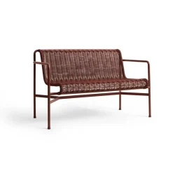 Banco con reposabrazos Palissade Cord Dining, Iron red*HAY Sale